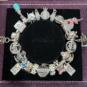 Pandora Disney Alice in Wonderland Bracelet 100% Authentic!! Rare retired HTF